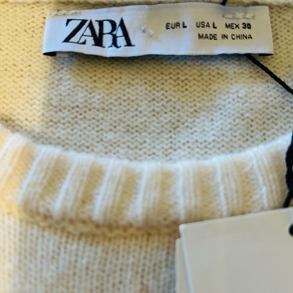 Zara 100% wool knit short sleeve sweater - Picture 3 of 8